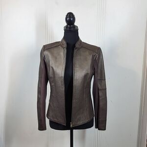 Nygard Collection Women's Leather Jacket / Sweater